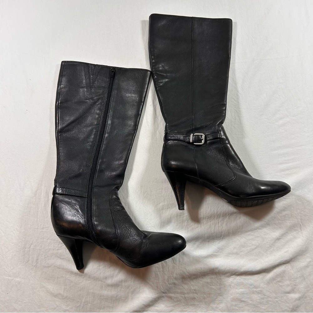 ANTONIO MELANI Black Leather Boots